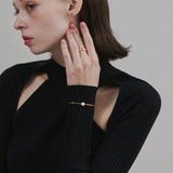 ciite' シーテ ブレスレット 【 金属アレルギー対応 】 シンプルパール ブレスレット サージカルステンレス