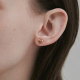 ciite' シーテ ピアス(両耳用) 【 金属アレルギー対応 】 ミニハートピアス サージカルステンレス (両耳用) ゴールド FREE