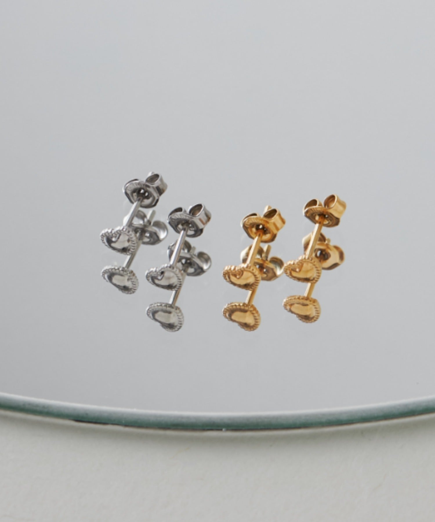 ciite' シーテ ピアス(両耳用) 【 金属アレルギー対応 】 ミニハートピアス サージカルステンレス (両耳用)