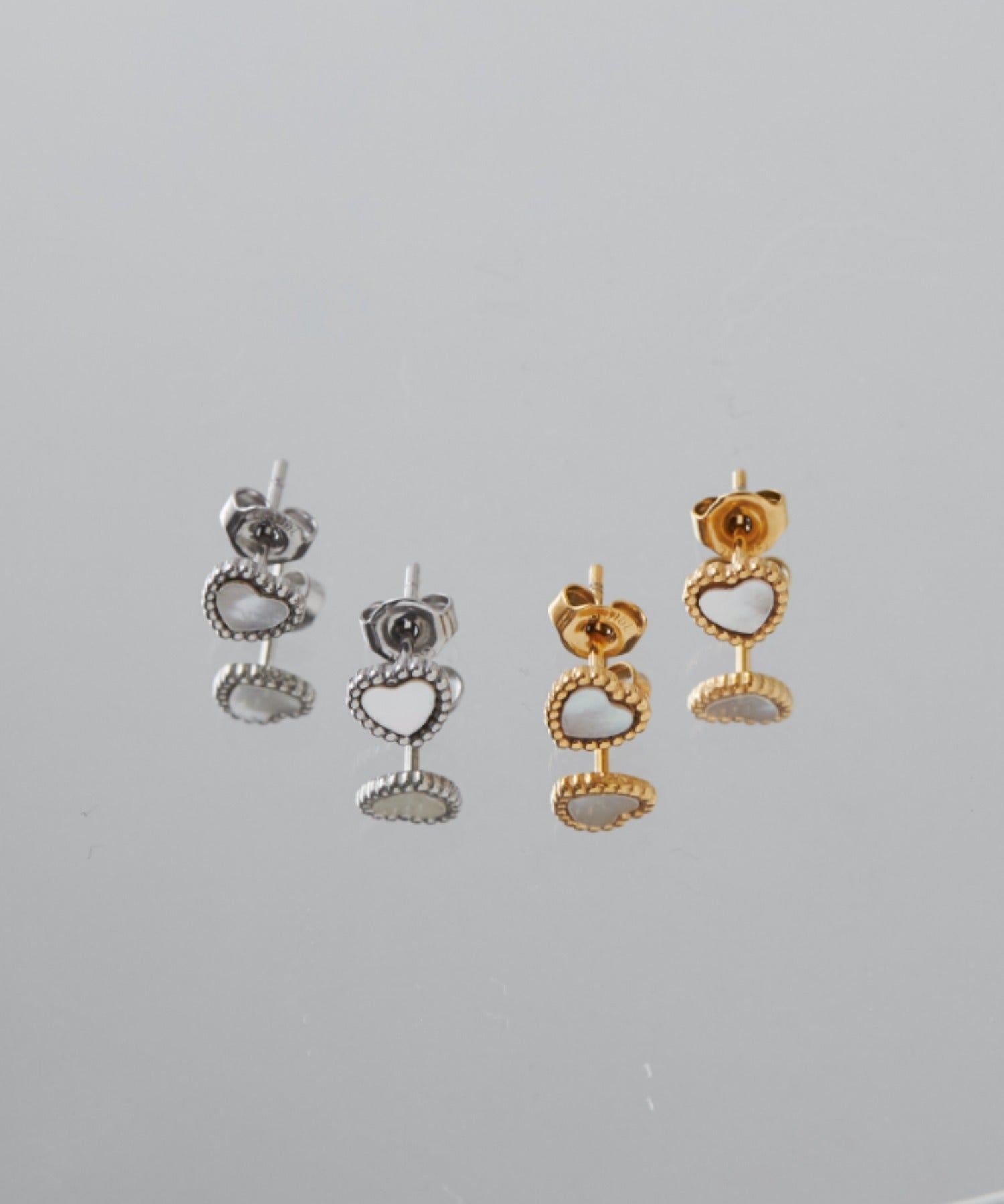 ciite' シーテ ピアス(両耳用) 【 金属アレルギー対応 】 ミニハートピアス サージカルステンレス (両耳用)