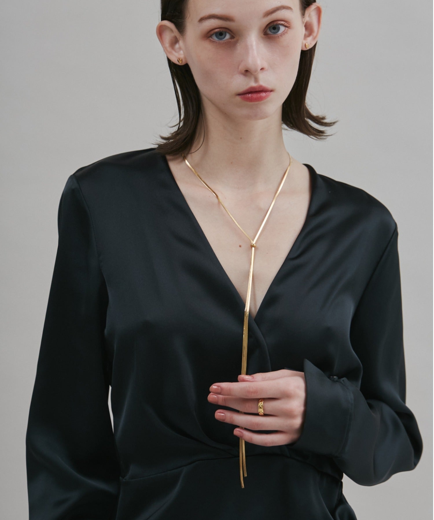 ciite' シーテ ネックレス 【 金属アレルギー対応 】 スネークチェーン ロングネックレス サージカルステンレス