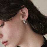 ciite' シーテ ピアス(両耳用) 【 金属アレルギー対応 】 ノットデザインピアス サージカルステンレス (両耳用) シルバー FREE