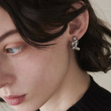 ciite' シーテ ピアス(両耳用) 【 金属アレルギー対応 】 ノットデザインピアス サージカルステンレス (両耳用)