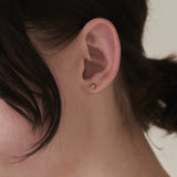 ciite' シーテ ピアス(両耳用) 【 金属アレルギー対応 】トライアングル ビジューピアス サージカルステンレス (両耳用)