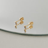 ciite' シーテ ピアス(両耳用) 【 金属アレルギー対応 】 ビジューサークル ミニピアス サージカルステンレス (両耳用)