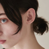 ciite' シーテ ピアス(両耳用) 【 金属アレルギー対応 】 ビジューサークル ミニピアス サージカルステンレス (両耳用)