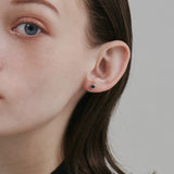 ciite' シーテ ピアス(両耳用) 【 金属アレルギー対応 】 シンプルカラービジュー ピアス サージカルステンレス (両耳用) ブルー FREE