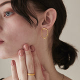 ciite' シーテ ピアス(両耳用) 【 金属アレルギー対応 】 ニュアンスサークルピアス サージカルステンレス (両耳用)