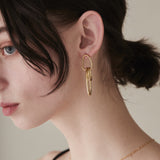 ciite' シーテ ピアス(両耳用) 【 金属アレルギー対応 】 オーバルデザイン ピアス サージカルステンレス (両耳用) ゴールド FREE