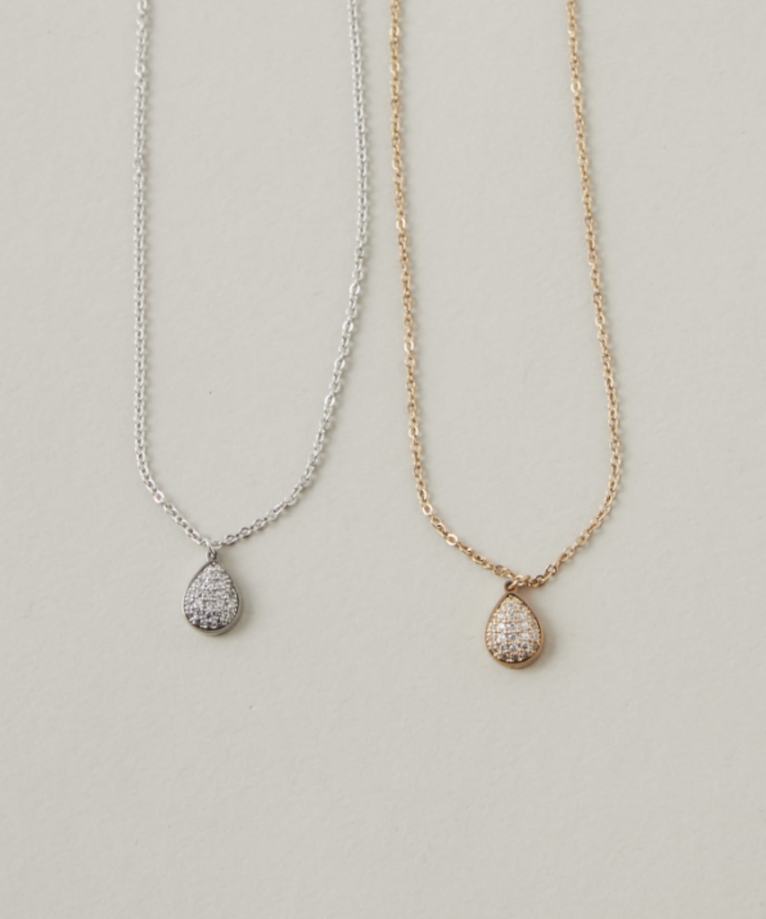 ciite' シーテ ネックレス 【 金属アレルギー対応 】 ビジュードロップ ネックレス サージカルステンレス