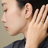ciite' シーテ ピアス(両耳用) 【 金属アレルギー対応 】 ドロップフープピアス サージカルステンレス (両耳用)