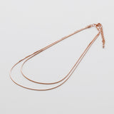 ciite' シーテ ネックレス 【 金属アレルギー対応 】simple double snake necklace / シンプル2連スネークネックレス サージカルステンレス