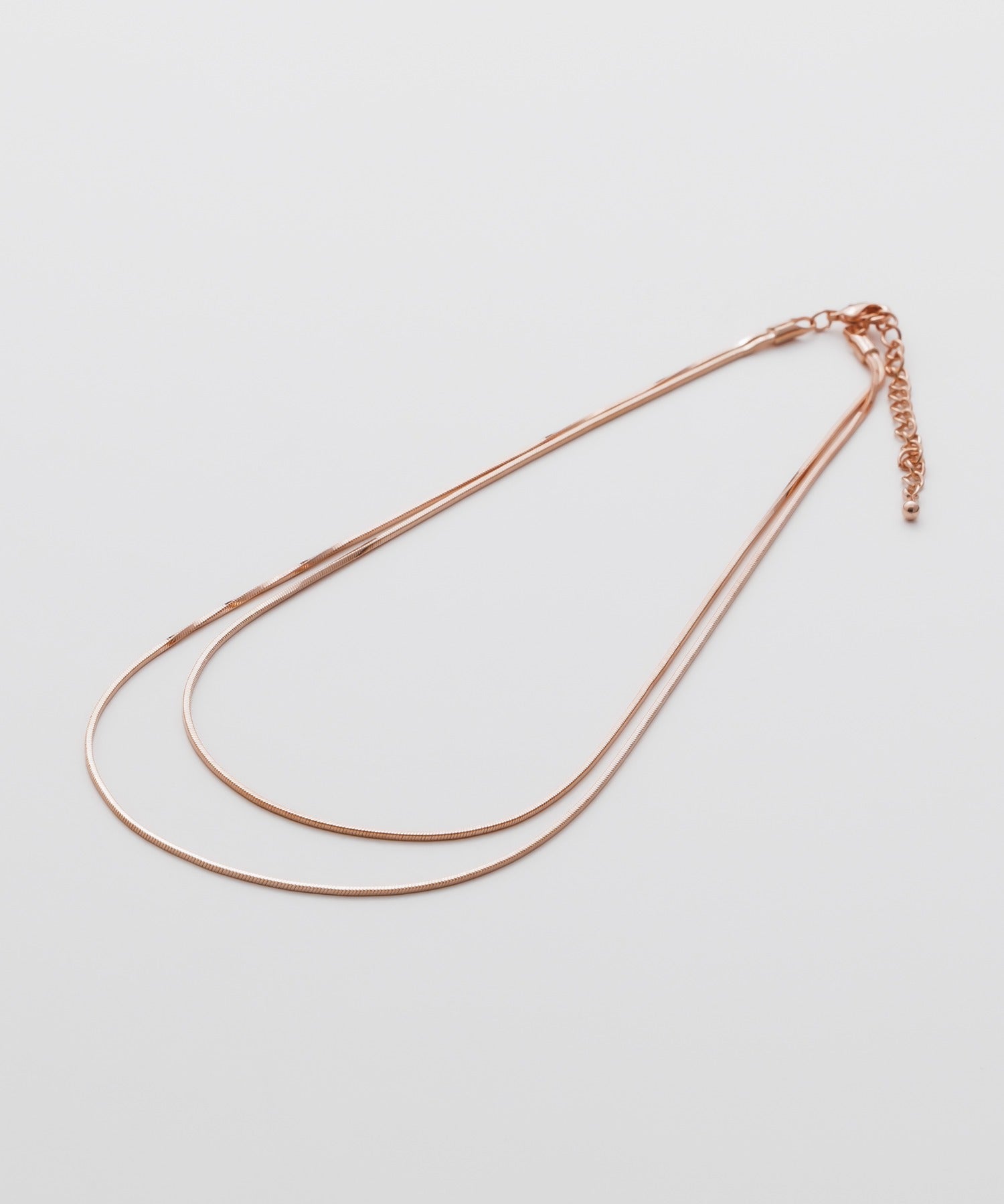 ciite' シーテ ネックレス 【 金属アレルギー対応 】simple double snake necklace / シンプル2連スネークネックレス サージカルステンレス