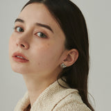 ciite' シーテ ピアス(両耳用) 【 金属アレルギー対応 】 リボンモチーフピアス サージカルステンレス (両耳用)