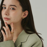 ciite' シーテ ピアス(両耳用) 【 金属アレルギー対応 】 リボンモチーフピアス サージカルステンレス (両耳用)