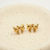 ciite' シーテ ピアス(両耳用) 【 金属アレルギー対応 】 リボンモチーフピアス サージカルステンレス (両耳用)