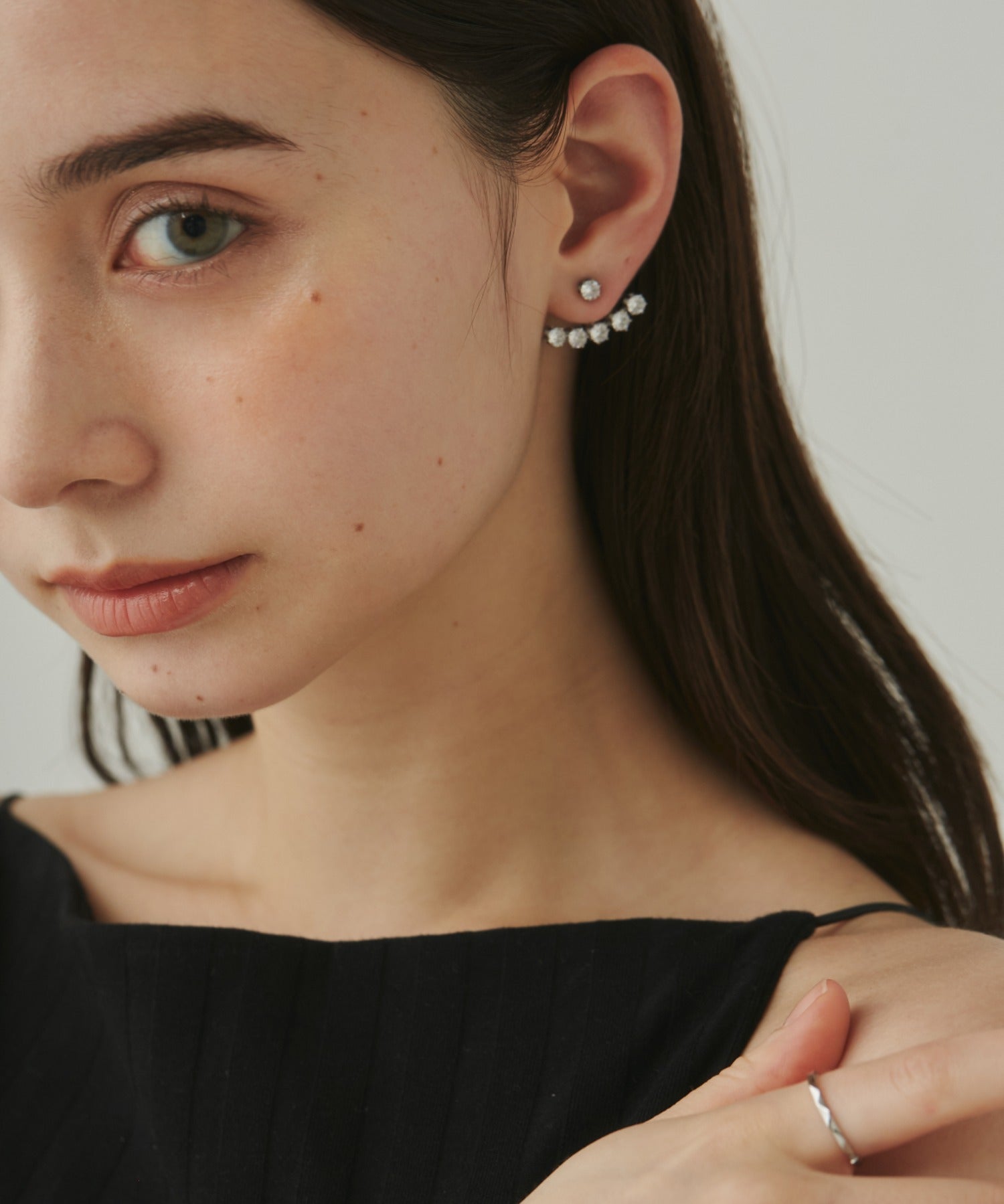 ciite' シーテ ピアス(両耳用) 【 金属アレルギー対応 】 ビジューデザインピアス サージカルステンレス (両耳用)