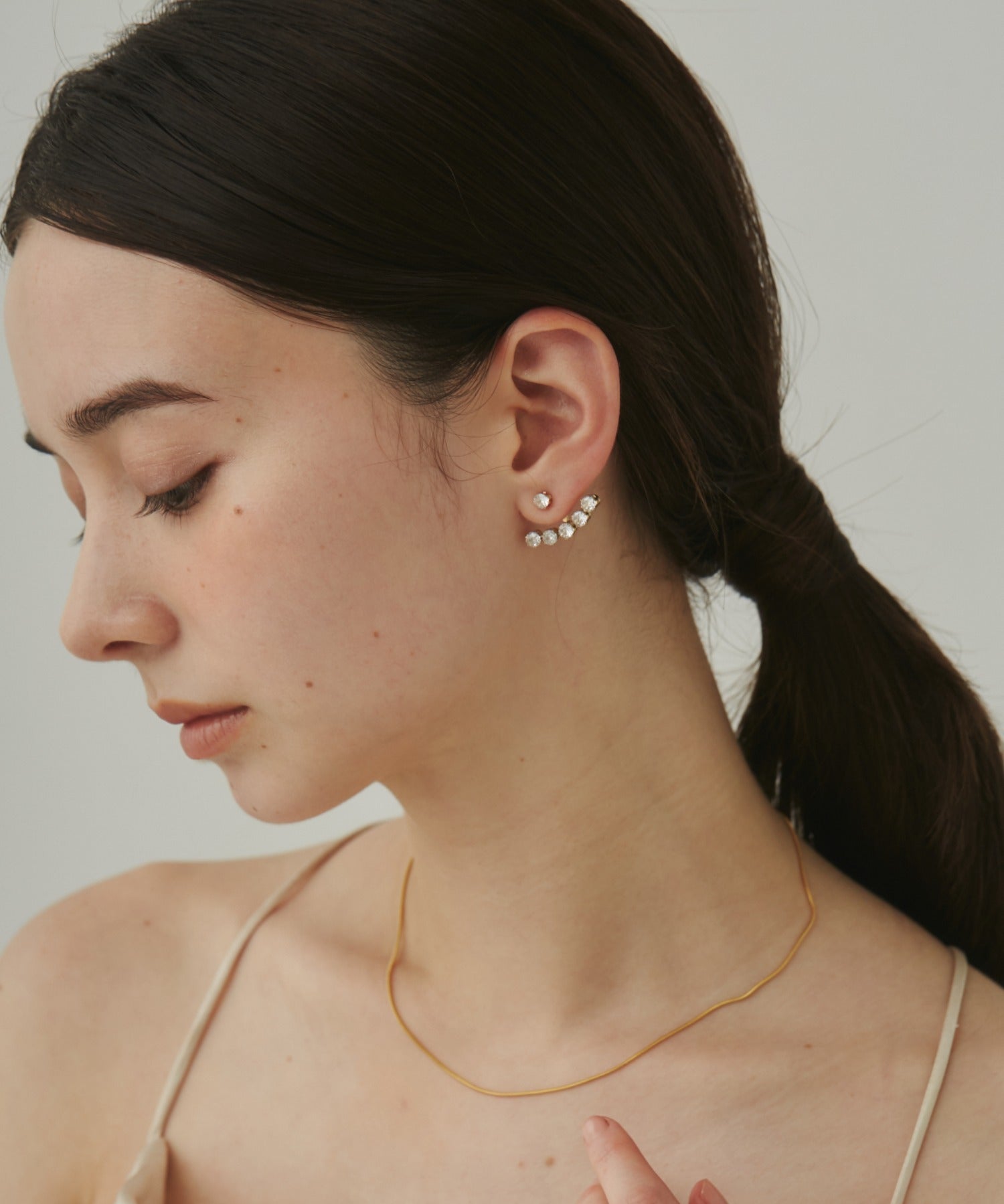 ciite' シーテ ピアス(両耳用) 【 金属アレルギー対応 】 ビジューデザインピアス サージカルステンレス (両耳用)