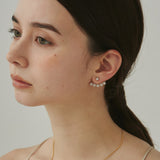 ciite' シーテ ピアス(両耳用) 【 金属アレルギー対応 】 ビジューデザインピアス サージカルステンレス (両耳用) ゴールド FREE