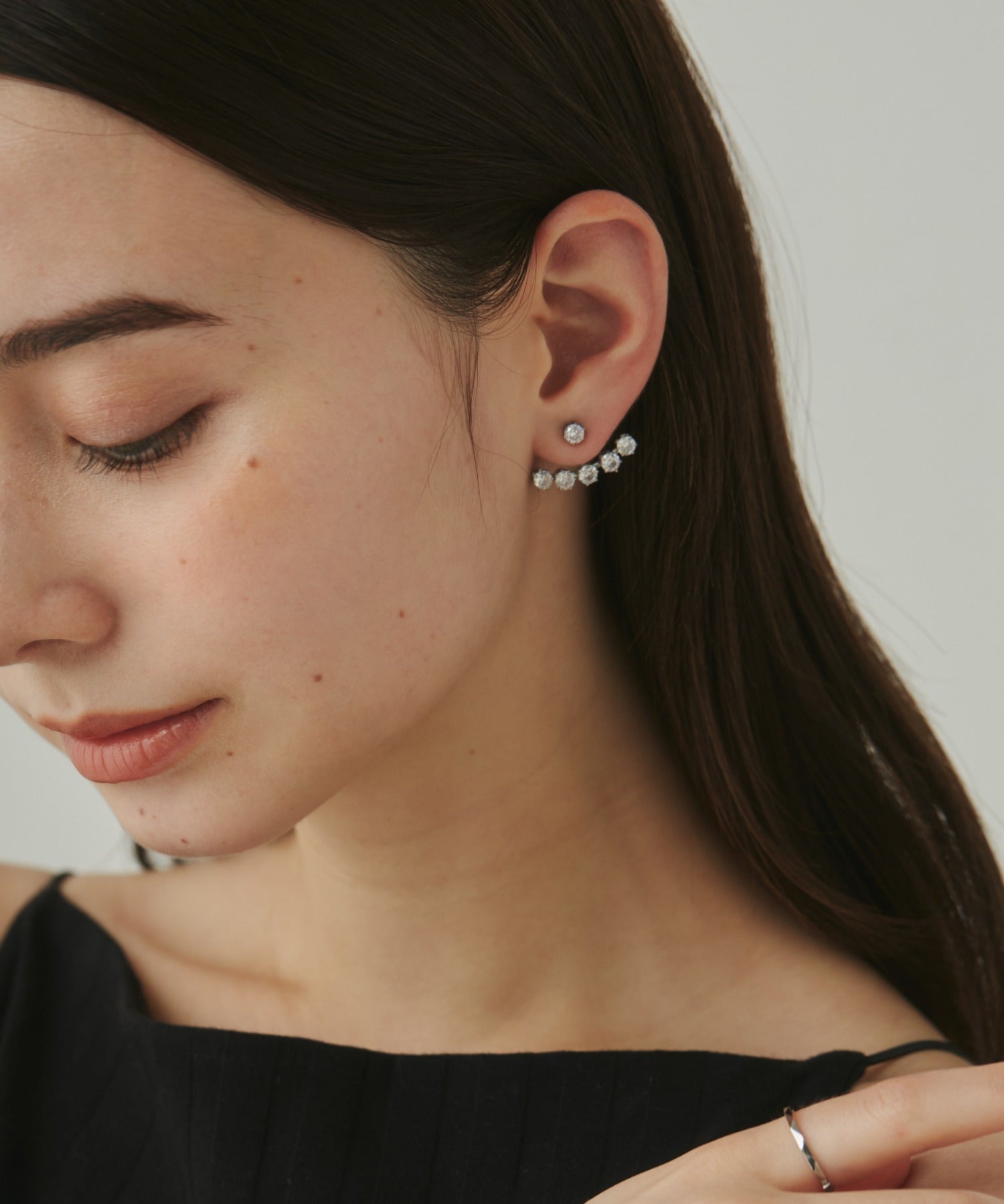 ciite' シーテ ピアス(両耳用) 【 金属アレルギー対応 】 ビジューデザインピアス サージカルステンレス (両耳用)