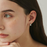 ciite' シーテ ピアス(両耳用) 【 金属アレルギー対応 】 ミニドロップピアス サージカルステンレス (両耳用) シルバー FREE