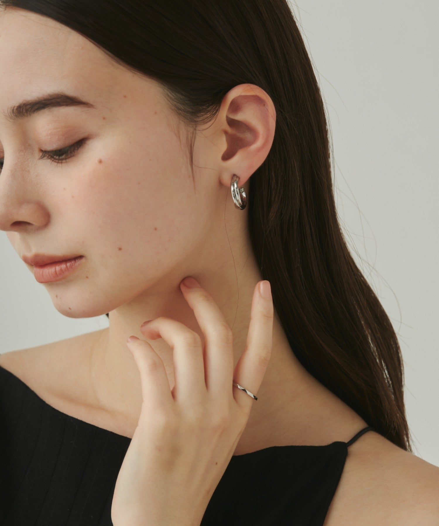ciite' シーテ ピアス(両耳用) 【 金属アレルギー対応 】 トリプルラインピアス サージカルステンレス (両耳用)