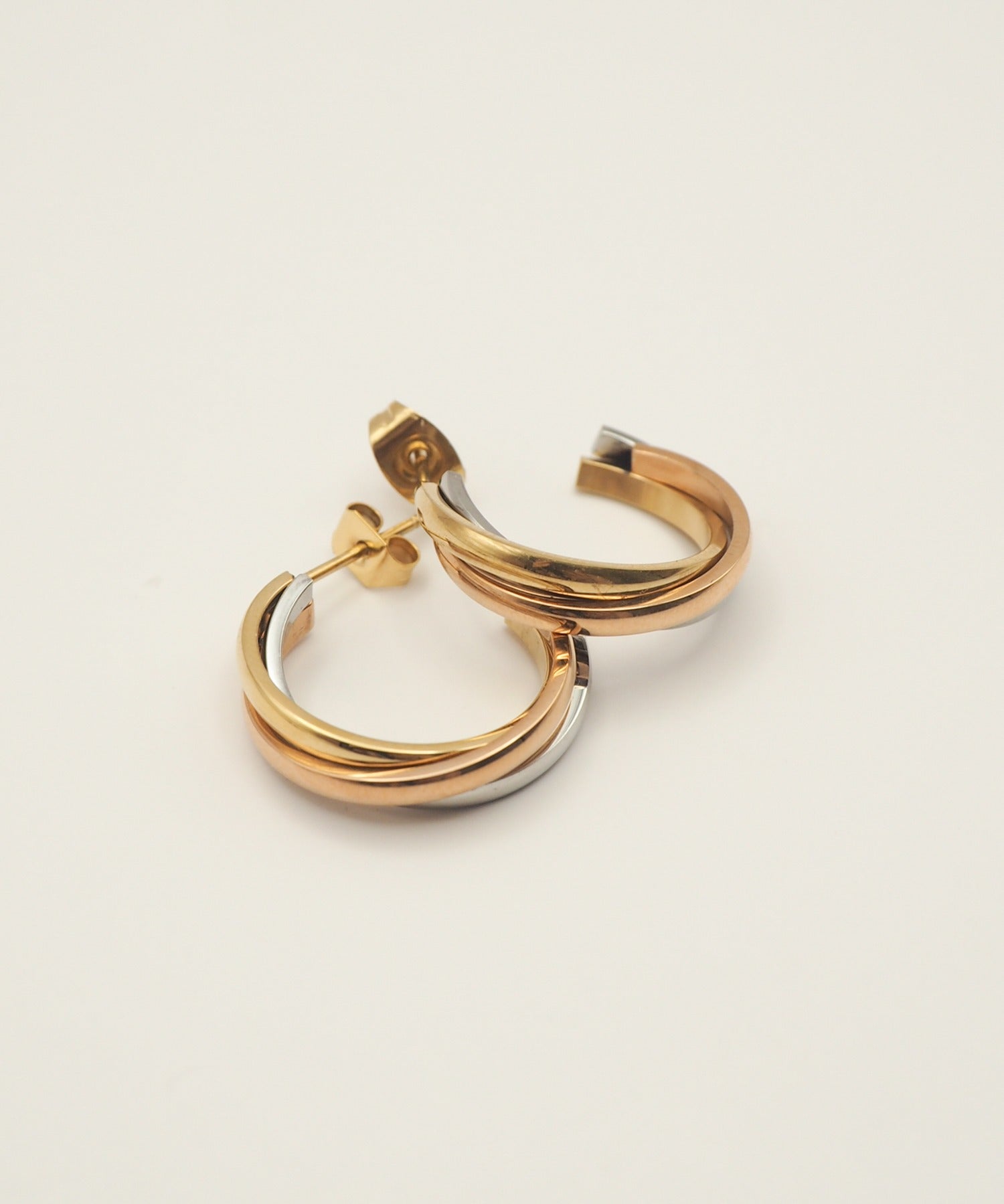 ciite' シーテ ピアス(両耳用) 【 金属アレルギー対応 】 トリプルラインピアス サージカルステンレス (両耳用)