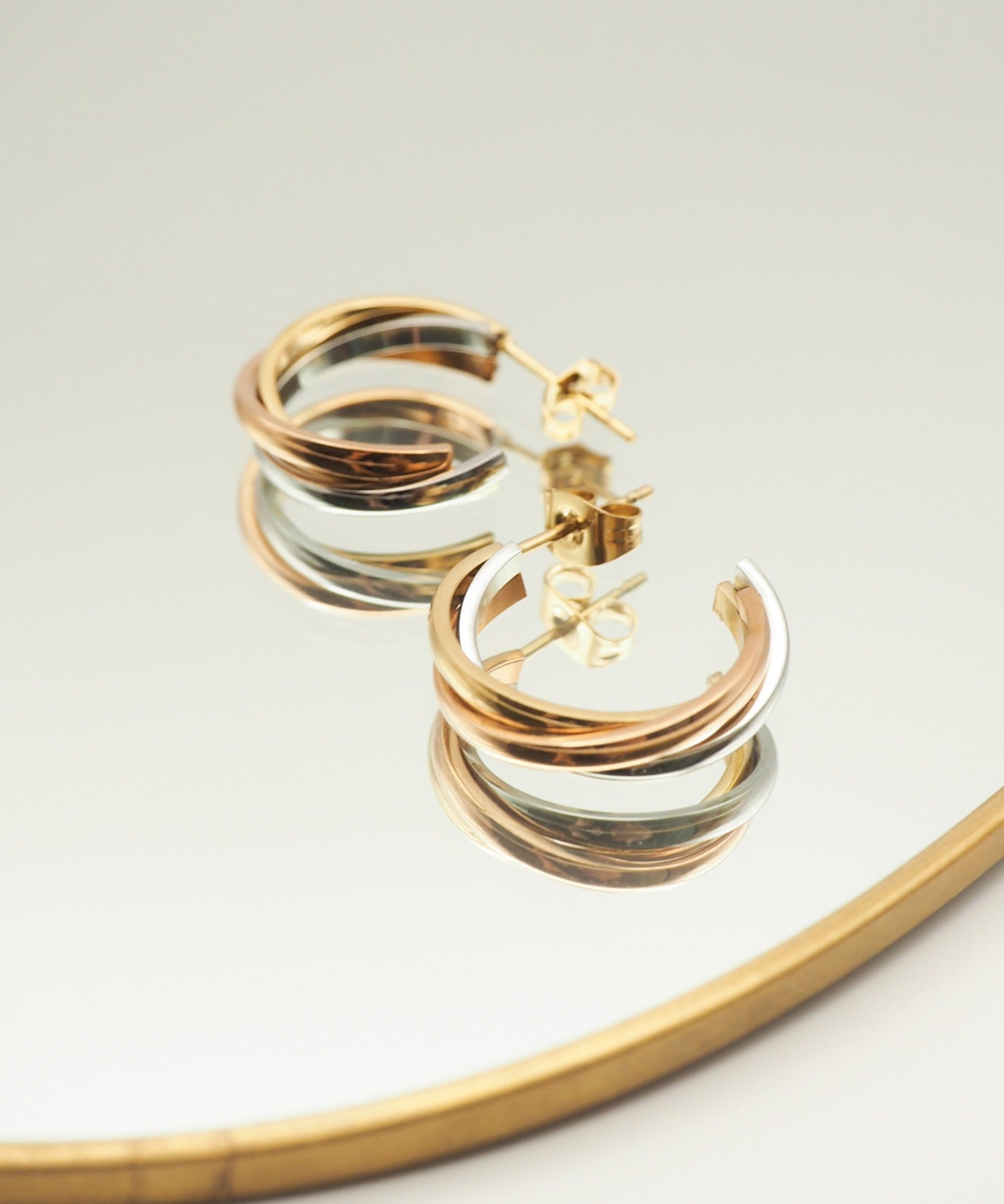 ciite' シーテ ピアス(両耳用) 【 金属アレルギー対応 】 トリプルラインピアス サージカルステンレス (両耳用)