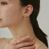 ciite' シーテ ピアス(両耳用) 【 金属アレルギー対応 】 ダブルハートピアス サージカルステンレス (両耳用)