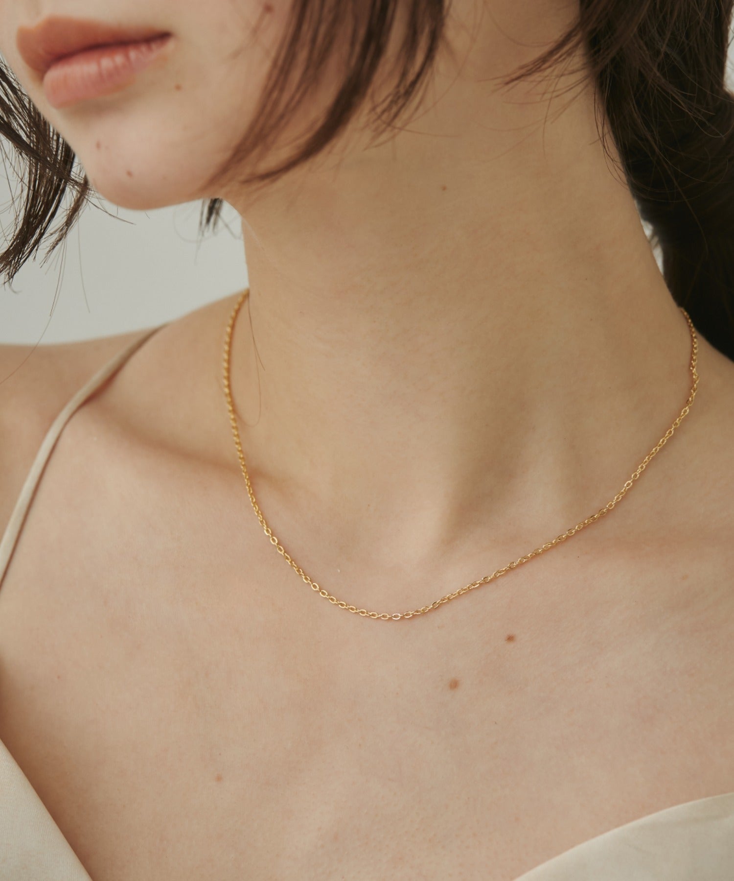 ciite' シーテ ネックレス 【 金属アレルギー対応 】 パール & シンプルチェーンネックレス 2セット サージカルステンレス