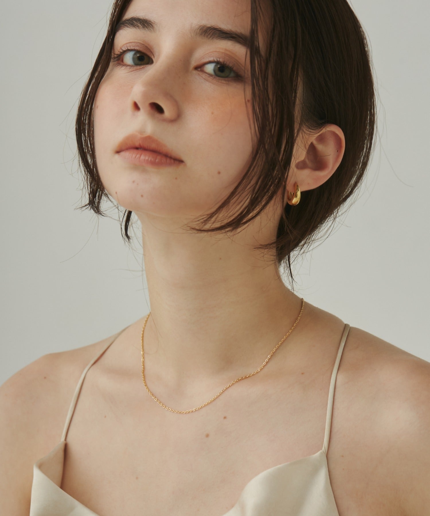 ciite' シーテ ネックレス 【 金属アレルギー対応 】 パール & シンプルチェーンネックレス 2セット サージカルステンレス