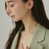ciite' シーテ ピアス(両耳用) 【 金属アレルギー対応 】 シェルハート ミニピアス サージカルステンレス (両耳用)