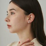 ciite' シーテ ピアス(両耳用) 【 金属アレルギー対応 】 シェルハート ミニピアス サージカルステンレス (両耳用)