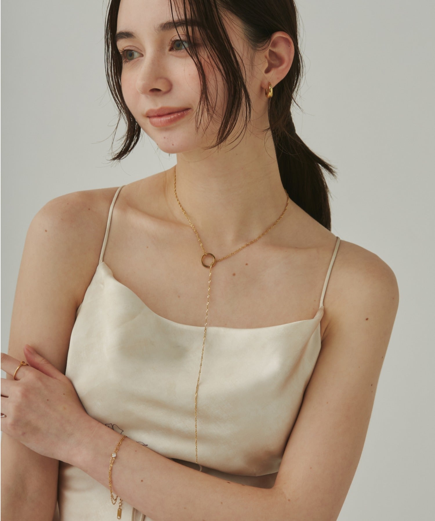 ciite' シーテ ネックレス 【 金属アレルギー対応 】 マンテルロングネックレス サージカルステンレス