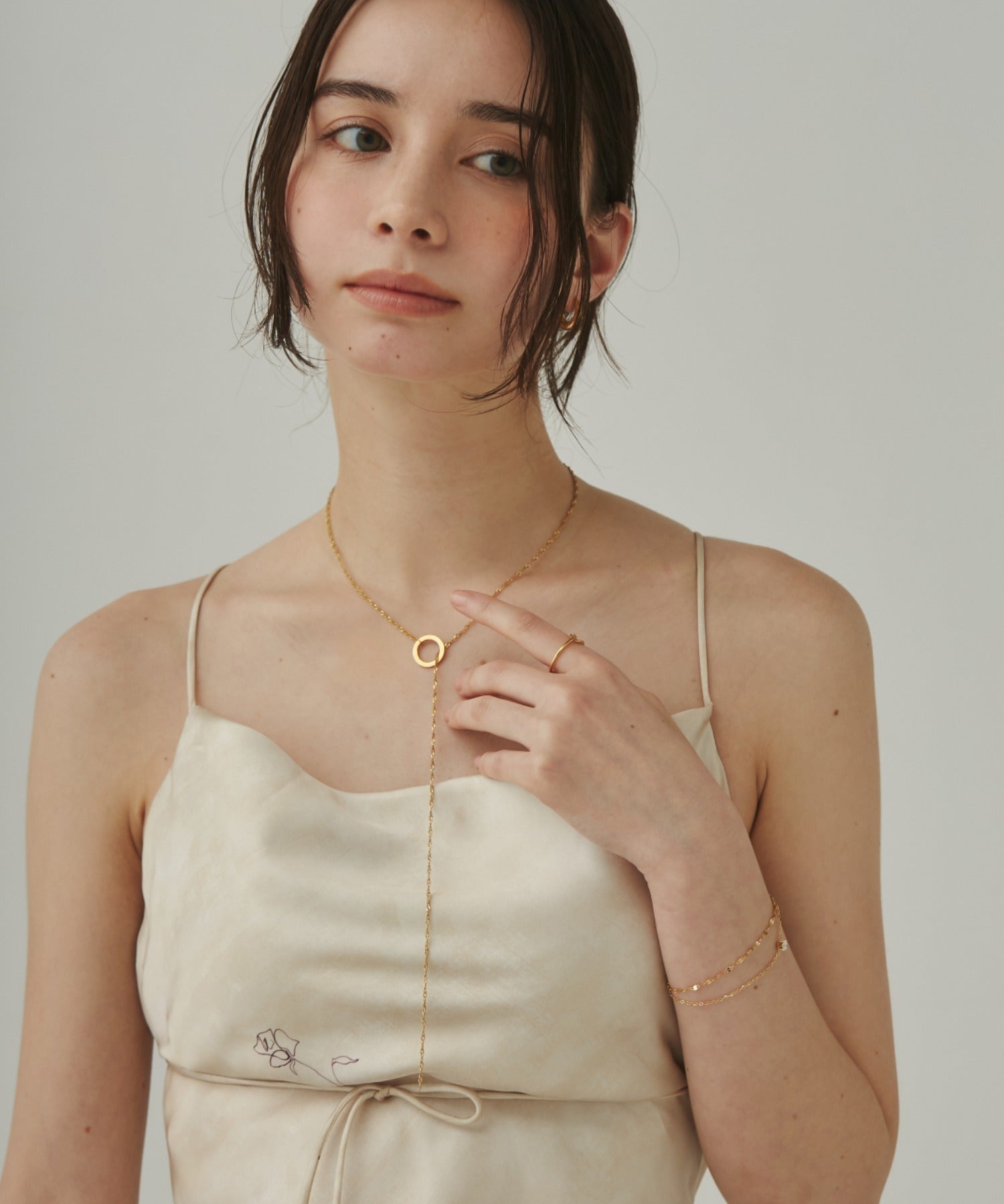 ciite' シーテ ネックレス 【 金属アレルギー対応 】 マンテルロングネックレス サージカルステンレス