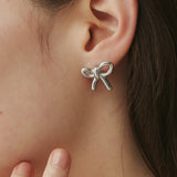 ciite' シーテ ピアス(両耳用) 【 金属アレルギー対応 】 リボンピアス サージカルステンレス (両耳用)