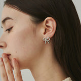 ciite' シーテ ピアス(両耳用) 【 金属アレルギー対応 】 リボンピアス サージカルステンレス (両耳用)
