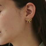 ciite' シーテ ピアス(両耳用) 【 金属アレルギー対応 】 リボンピアス サージカルステンレス (両耳用)