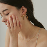 ciite' シーテ ピアス(両耳用) 【 金属アレルギー対応 】 リボンピアス サージカルステンレス (両耳用)