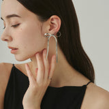 ciite' シーテ ピアス(両耳用) 【 金属アレルギー対応 】リボンピアス サージカルステンレス (両耳用)