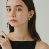 ciite' シーテ ピアス(両耳用) 【 金属アレルギー対応 】 リボンパールピアス サージカルステンレス (両耳用)