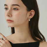 ciite' シーテ ピアス(両耳用) 【 金属アレルギー対応 】 リボンパールピアス サージカルステンレス (両耳用)
