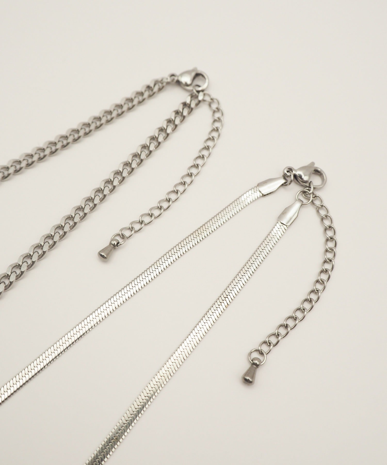ciite' シーテ ネックレス 【 金属アレルギー対応 】 ハートネックレス & スネークチェーンネックレス 2セット サージカルステンレス