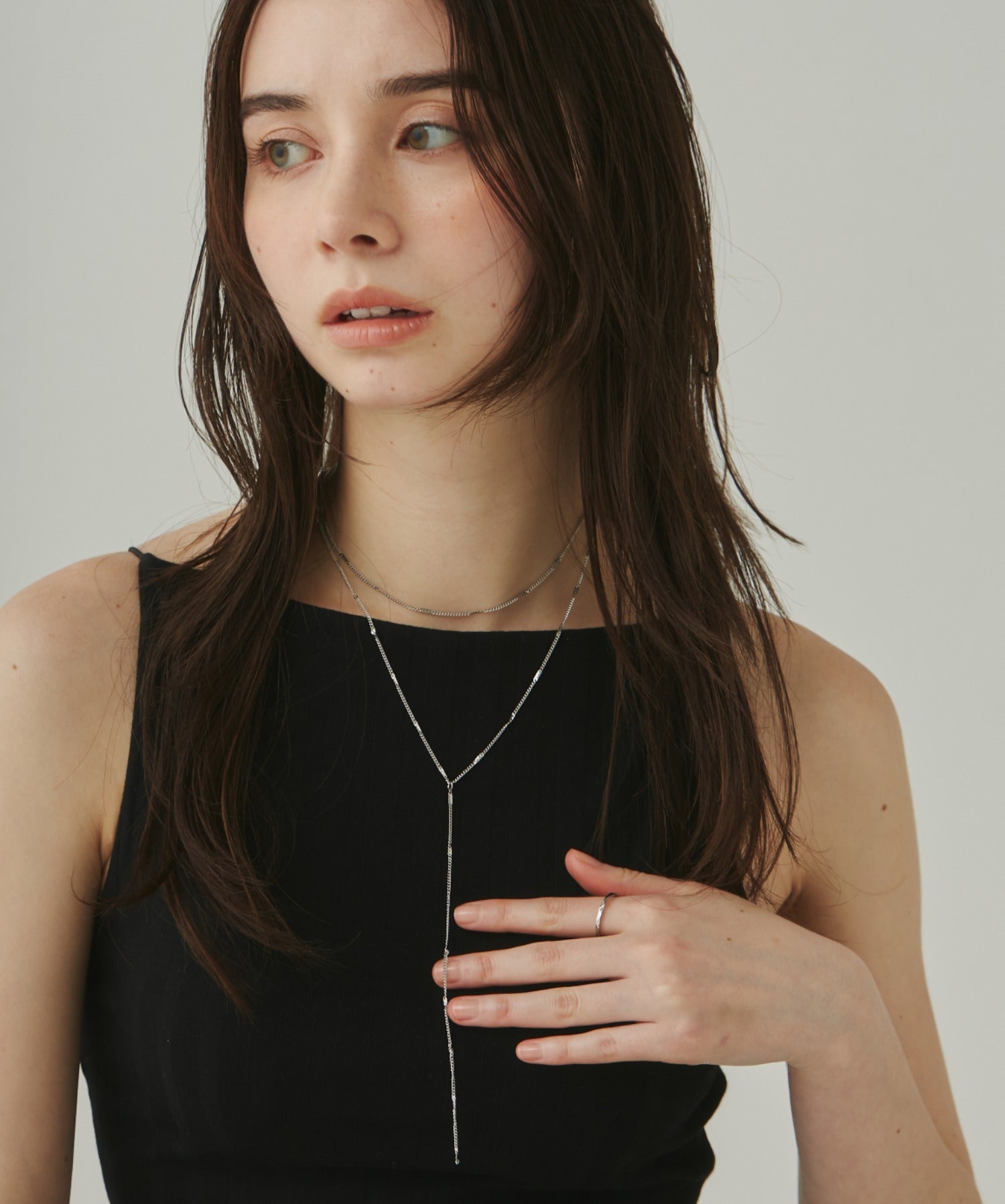 ciite' シーテ ネックレス 【 金属アレルギー対応 】 ロングチェーンネックレス & ネックレス 2セット サージカルステンレス