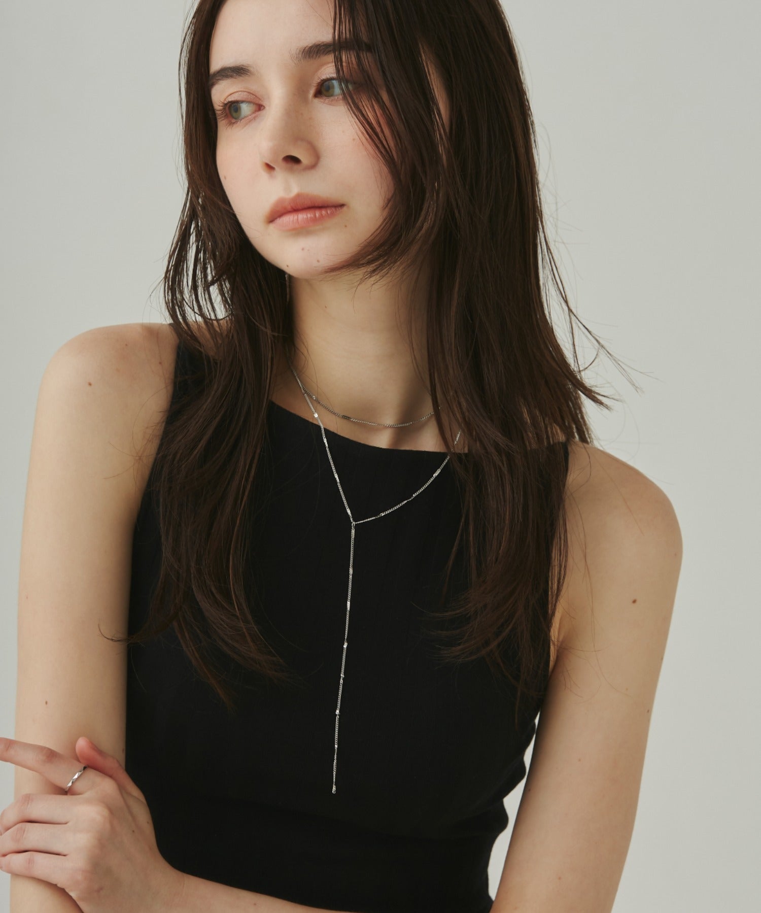 ciite' シーテ ネックレス 【 金属アレルギー対応 】 ロングチェーンネックレス & ネックレス 2セット サージカルステンレス