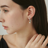 ciite' シーテ ピアス(両耳用) 【 金属アレルギー対応 】 ニュアンスパールピアス サージカルステンレス (両耳用) シルバー FREE