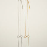 ciite' シーテ ネックレス 【 金属アレルギー対応 】 simple ribbon necklace / シンプル リボン ネックレス サージカルステンレス