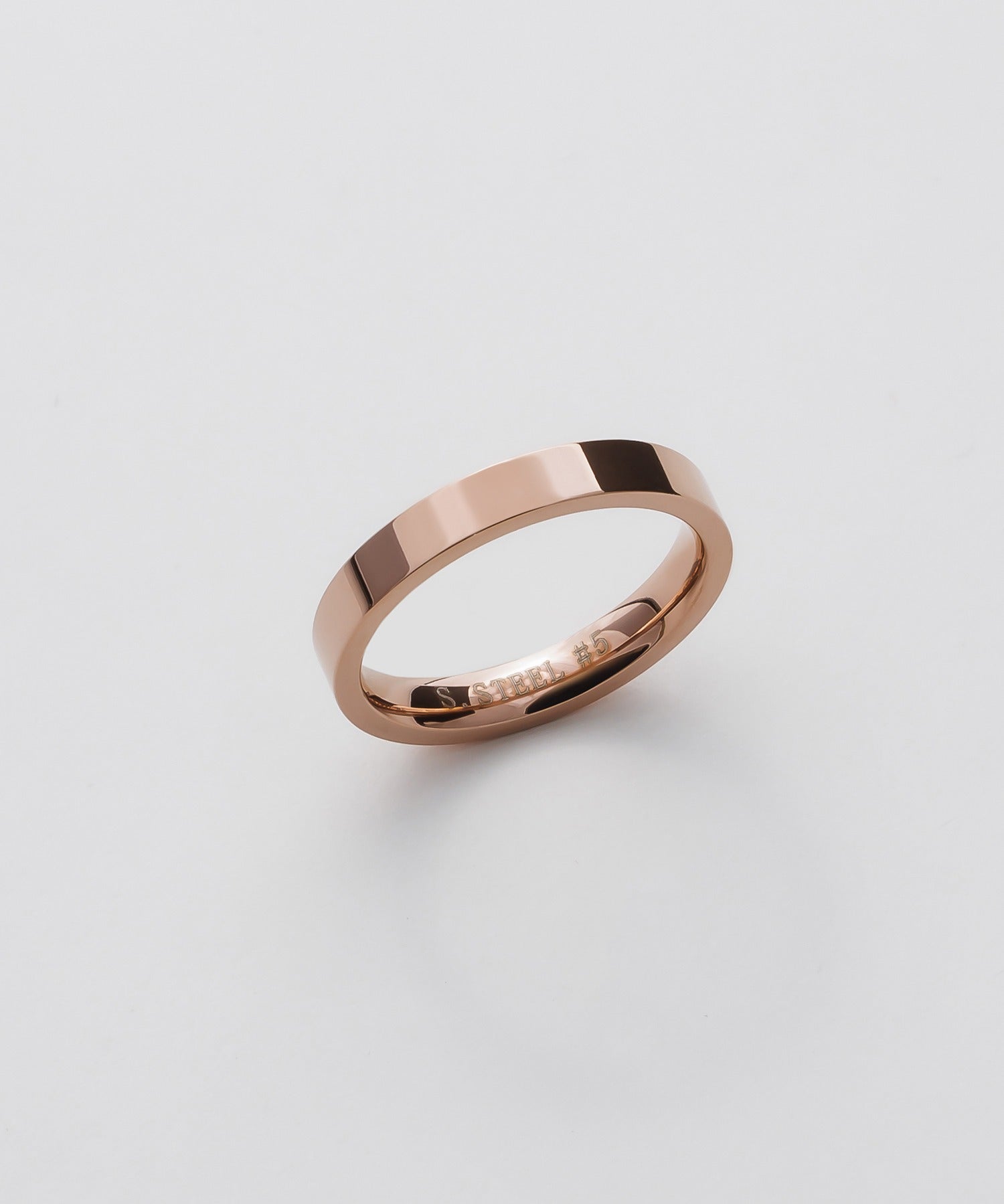 ciite' シーテ リング 【 金属アレルギー対応 】 シンプルリング サージカルステンレス ピンクゴールド