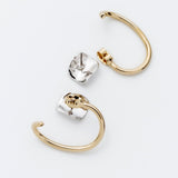 ciite' シーテ ピアス(両耳用) ミックスカラー立体ピアス / イヤーカフ風 (両耳用)