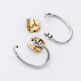 ciite' シーテ ピアス(両耳用) ミックスカラー立体ピアス / イヤーカフ風 (両耳用)